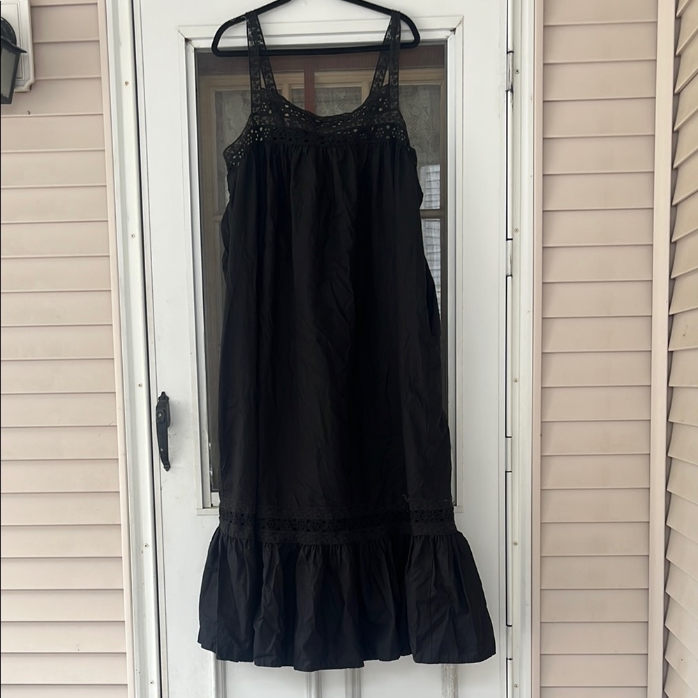 J. Crew maxi dress with eyelet detail